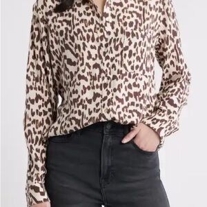 Patrizia Luca Animal Print Blouse